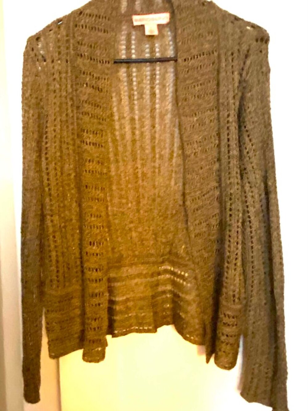 Bandolino crochet cardigan